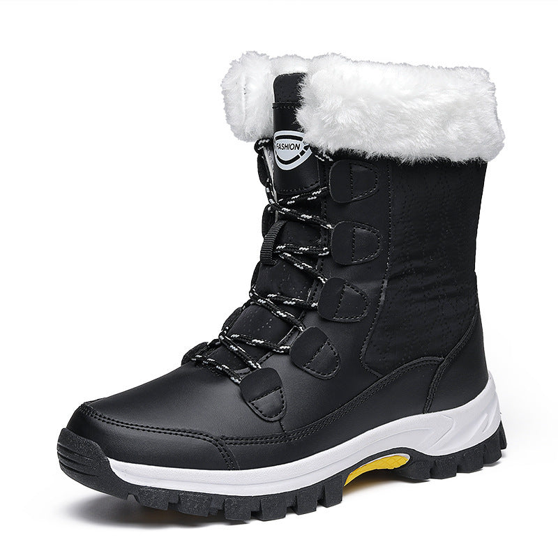 Waterproof Snow Boots Women's Mid-calf Front Zipper